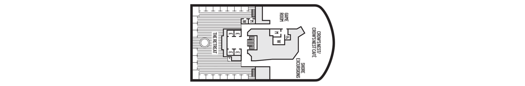 Deck 12 - Observation Lounge plan